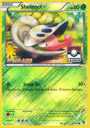 Shelmet - 8/111 (Pokemon League) [3rd Place] [League & Championship Cards] 008/111