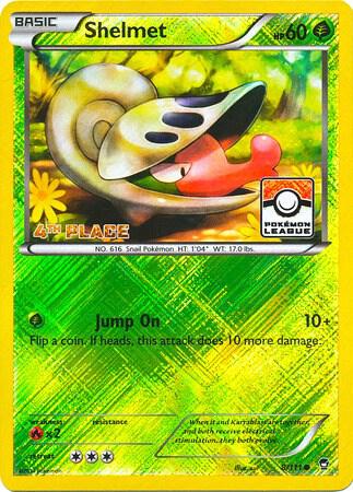 Shelmet - 8/111 (Pokemon League) [4th Place] [League & Championship Cards] 008/111