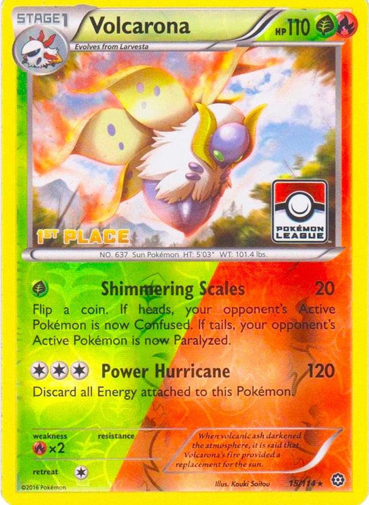 Volcarona - 15/114 (Pokemon League) [1st Place] [League & Championship Cards] 015/114