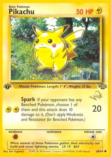 Pikachu [W Stamped] [WoTC Promo] 60/64