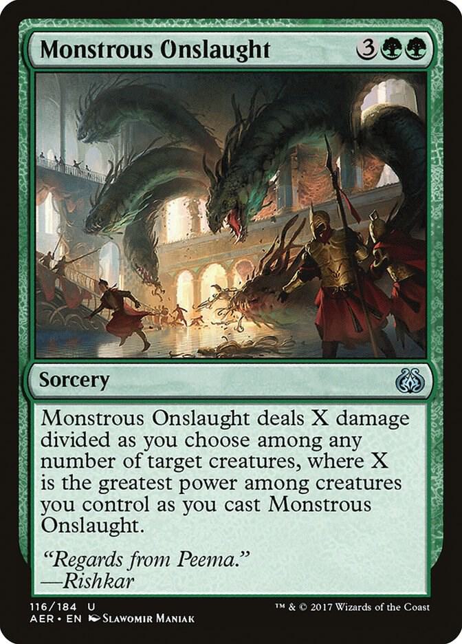 Monstrous Onslaught [Aether Revolt] 116