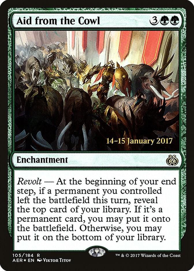 Aid from the Cowl [Prerelease Cards] 105