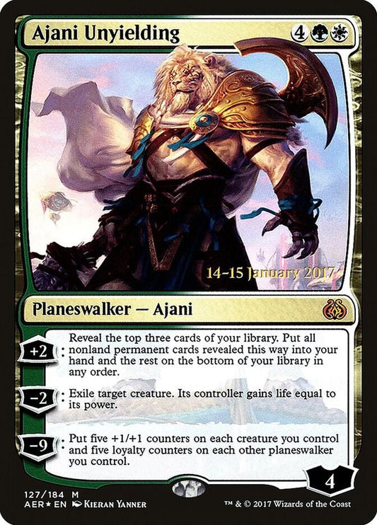 Ajani Unyielding [Prerelease Cards] 127