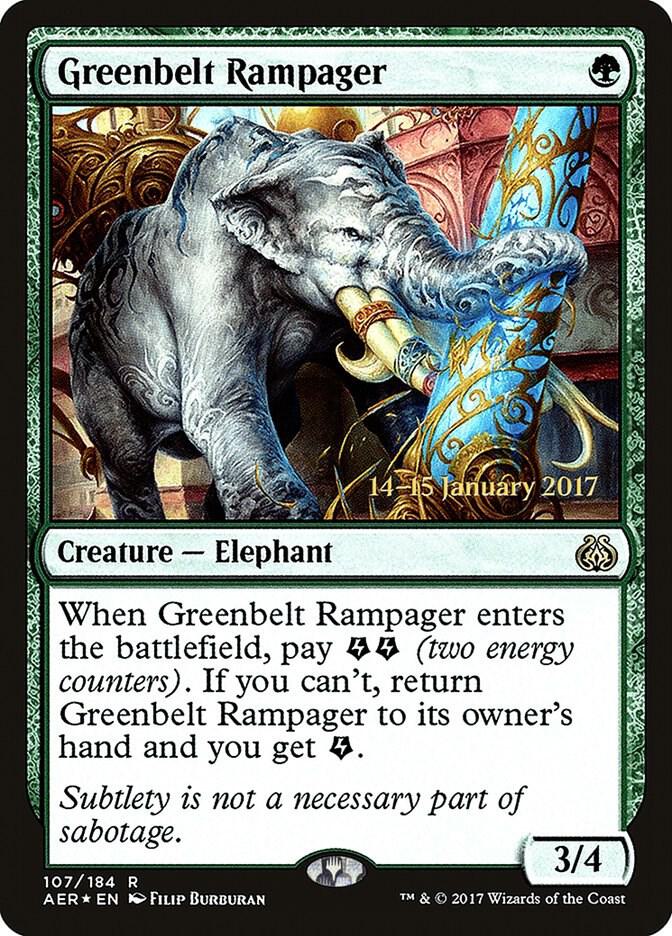 Greenbelt Rampager [Prerelease Cards] 107