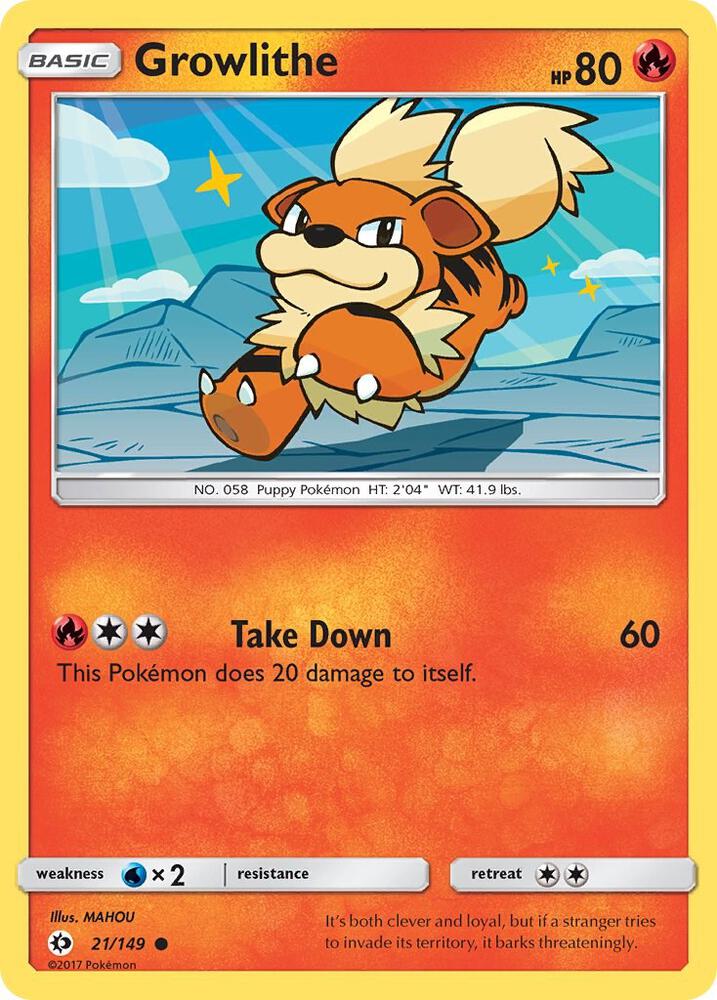 Growlithe [SM Base Set] 21/149