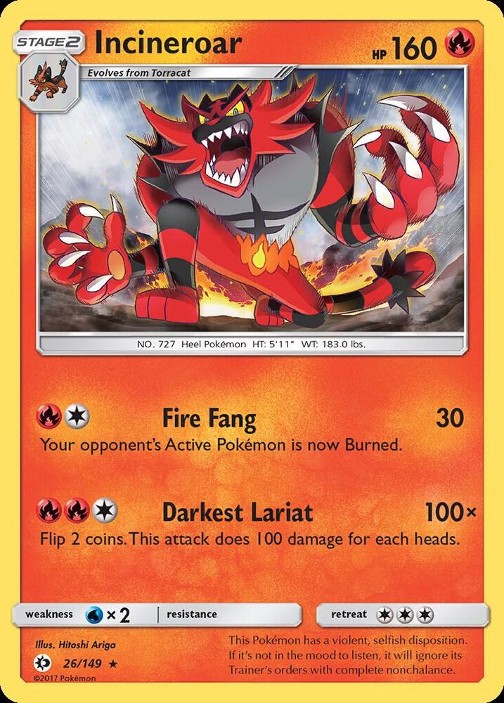 Incineroar [SM Base Set] 26/149