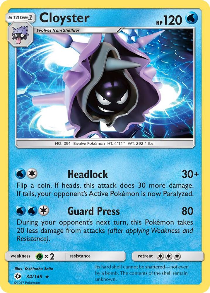 Cloyster [SM Base Set] 34/149