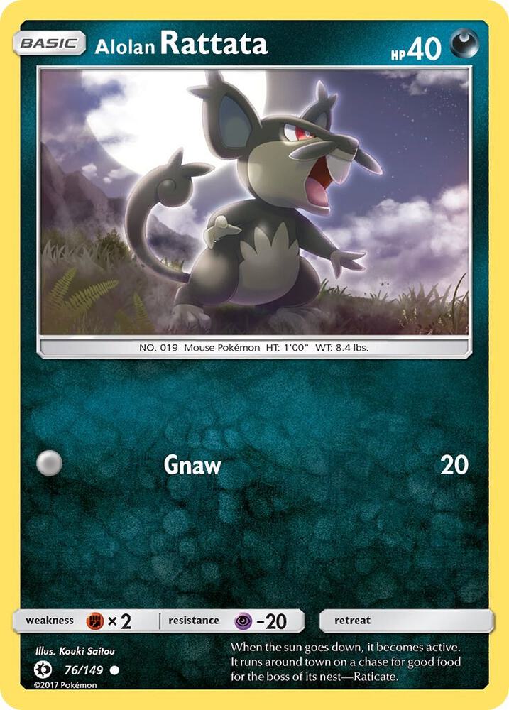 Alolan Rattata [SM Base Set] 76/149
