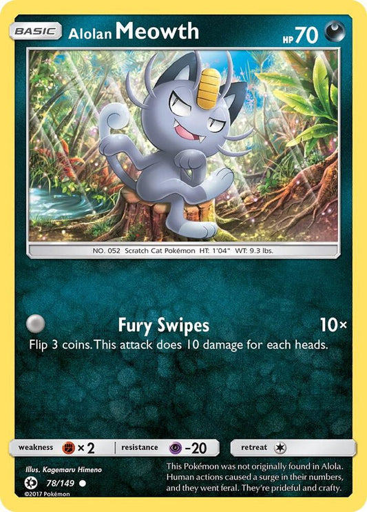 Alolan Meowth [SM Base Set] 78/149