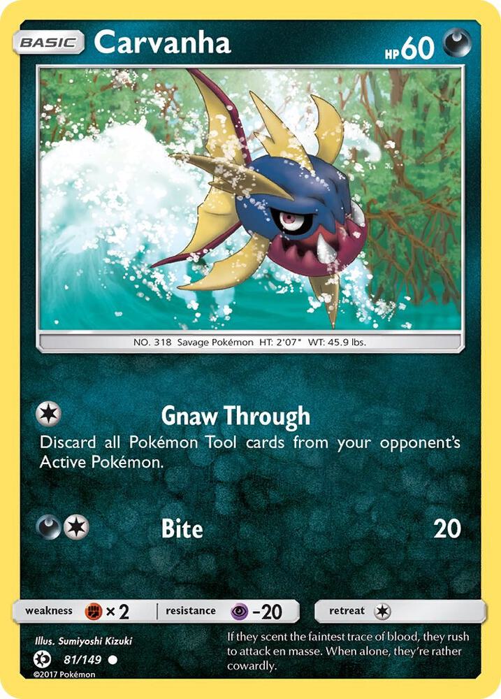 Carvanha [SM Base Set] 81/149