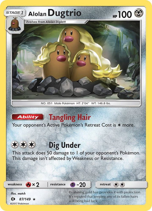 Alolan Dugtrio [SM Base Set] 87/149