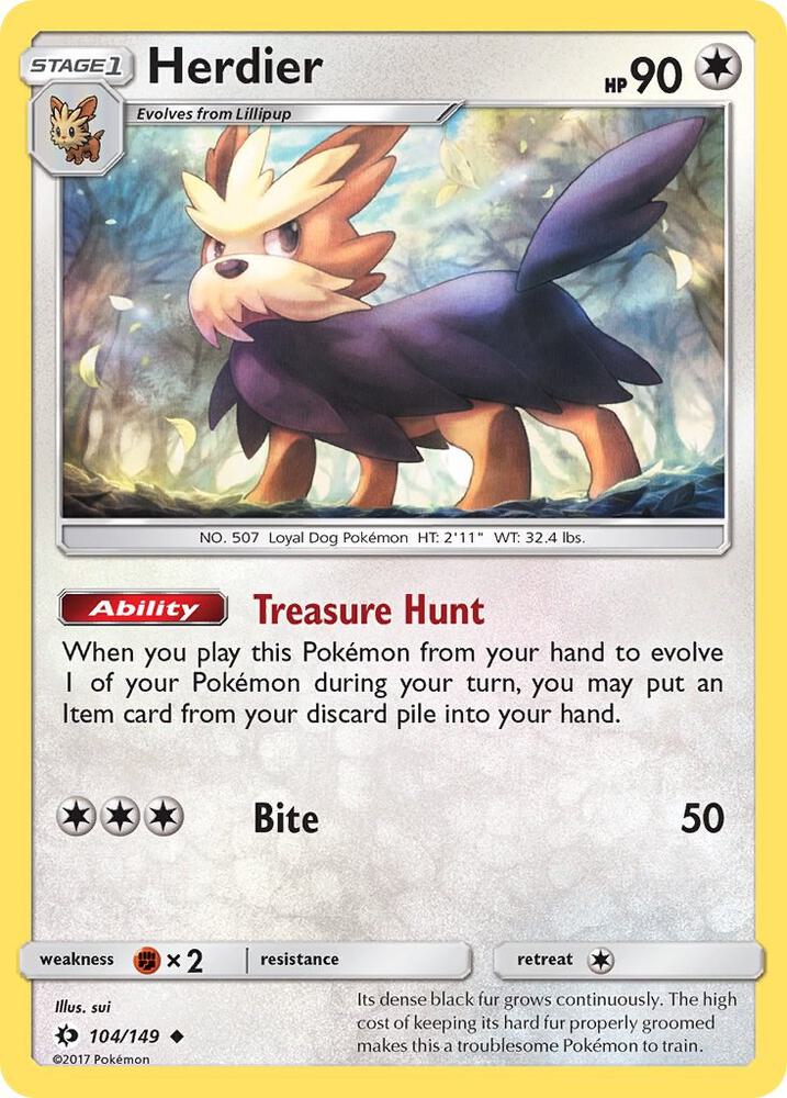 Herdier [SM Base Set] 104/149