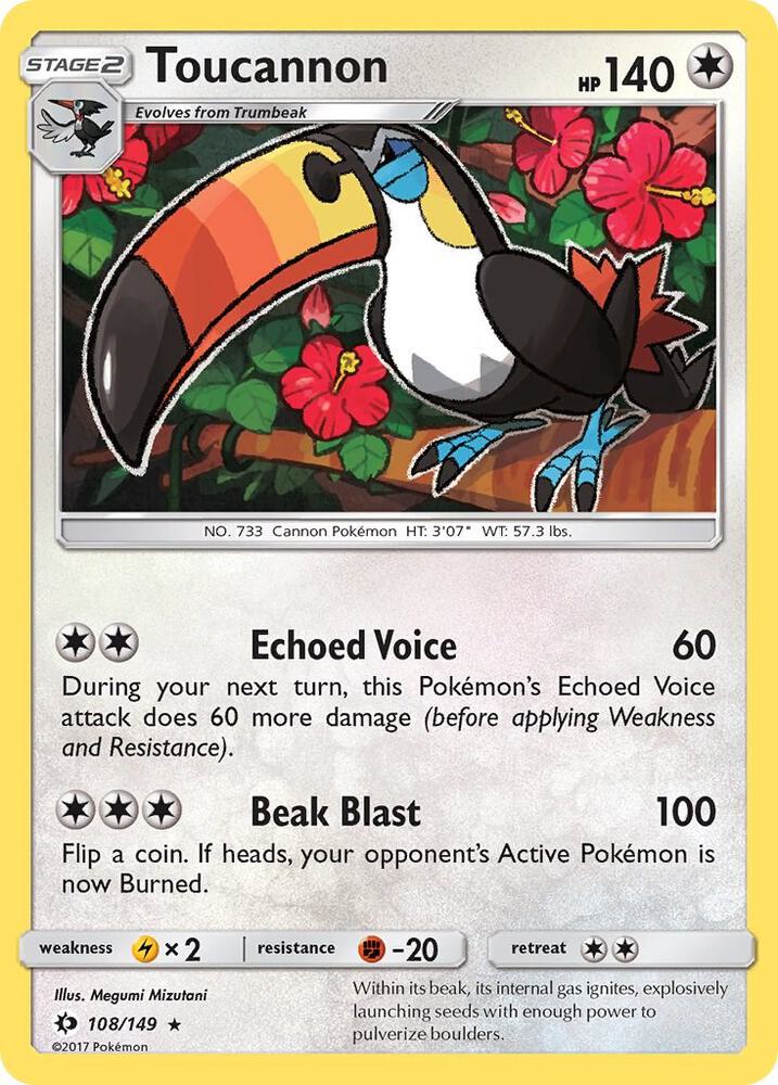 Toucannon [SM Base Set] 108/149