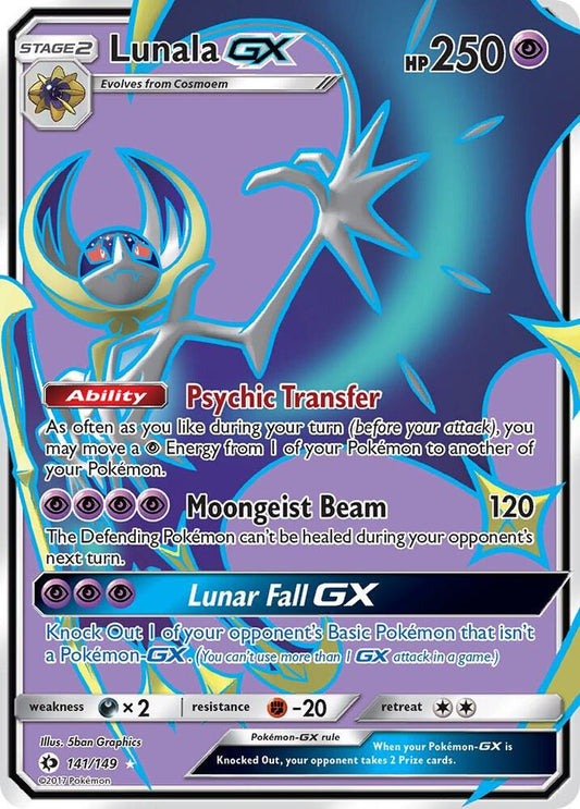 Lunala GX (Full Art) [SM Base Set] 141/149