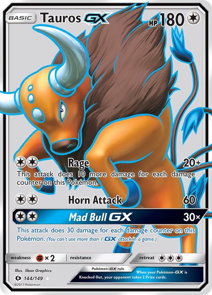 Tauros GX (Full Art) [SM Base Set] 144/149