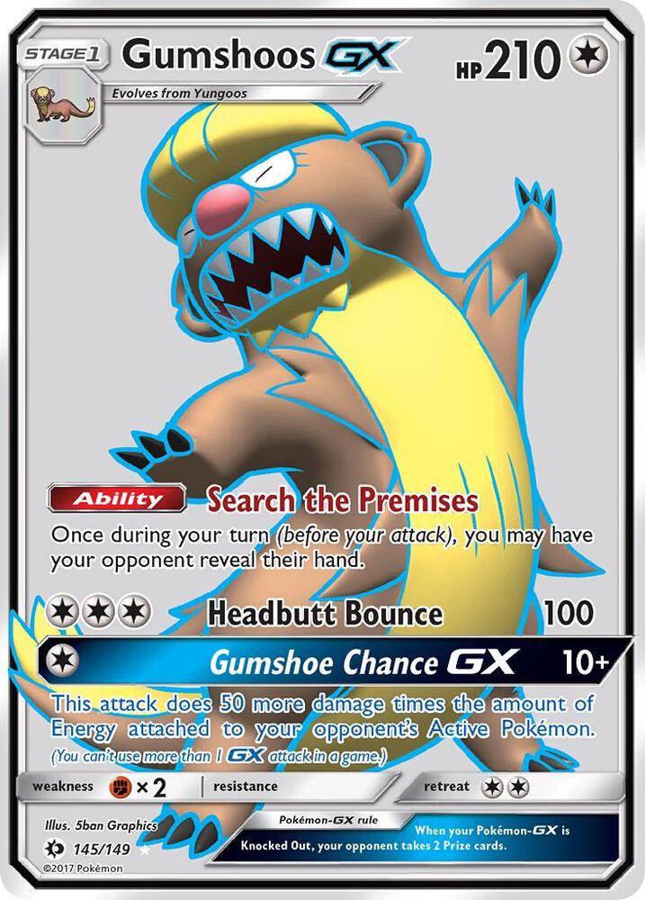 Gumshoos GX (Full Art) [SM Base Set] 145/149