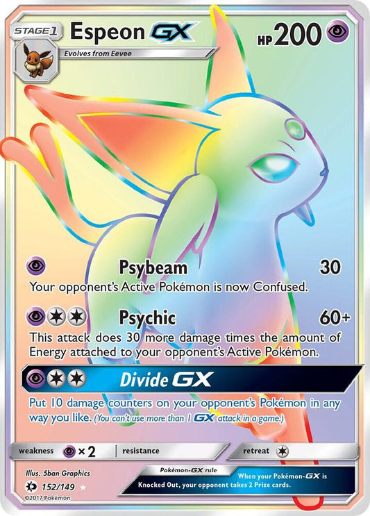 Espeon GX (Secret) [SM Base Set] 152/149