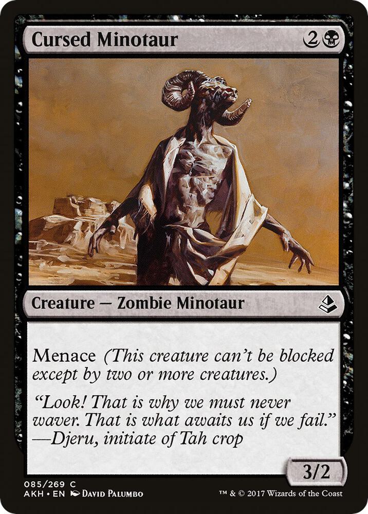 Cursed Minotaur [Amonkhet] 85