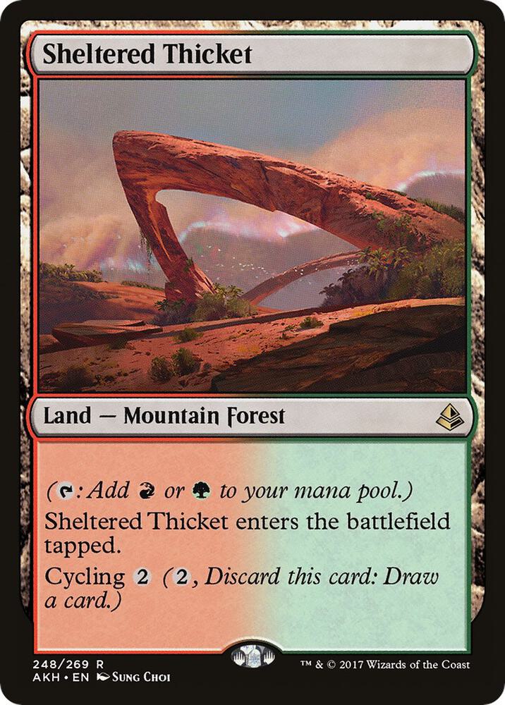 Sheltered Thicket [Amonkhet] 248