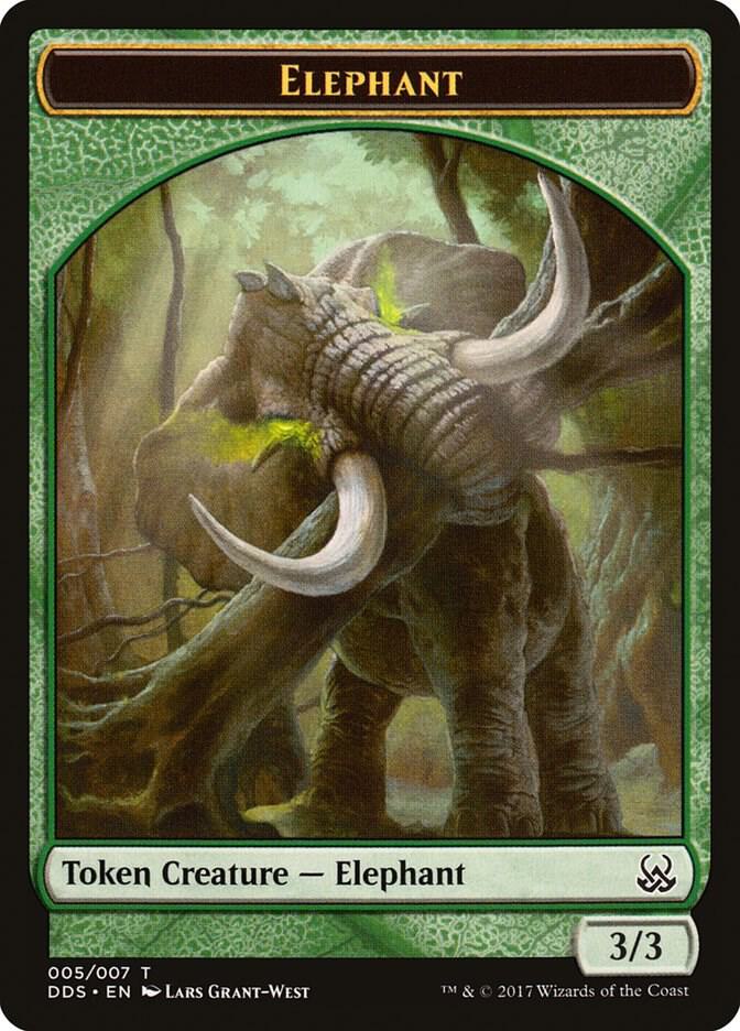 Elephant Token [Duel Decks: Mind vs. Might] 5