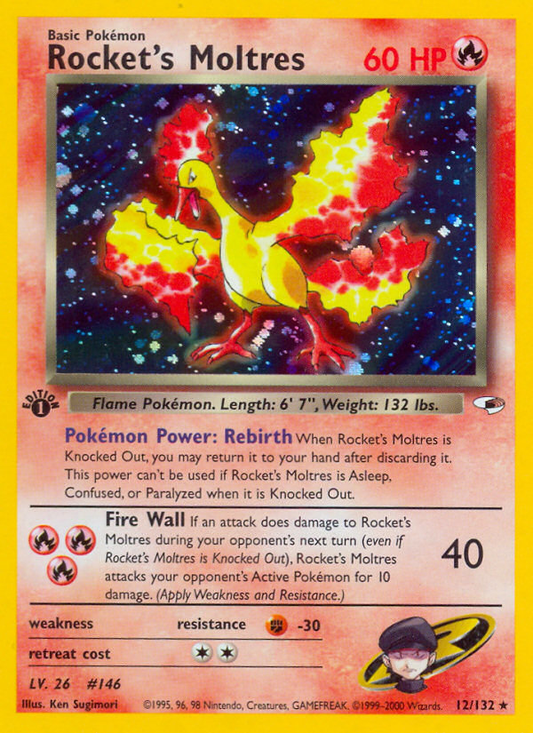 Rocket's Moltres - 12/132 Gym Heroes