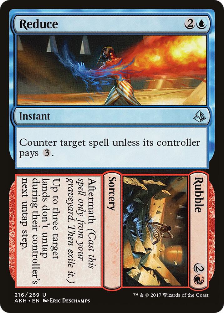 Reduce // Rubble [Amonkhet] 216
