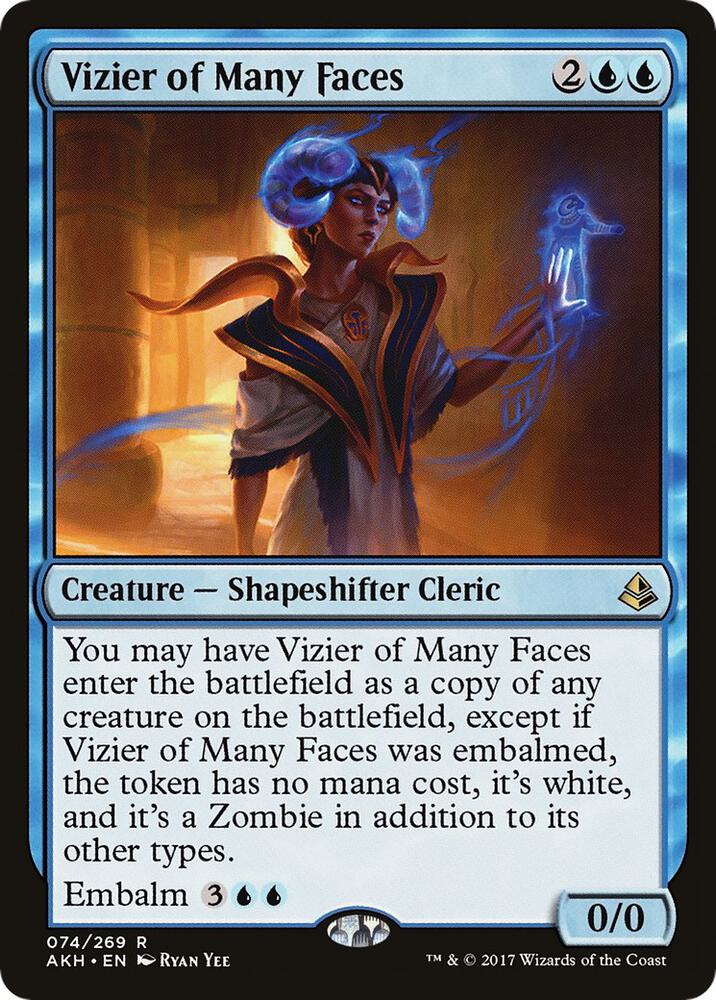 Vizier of Many Faces [Amonkhet] 74