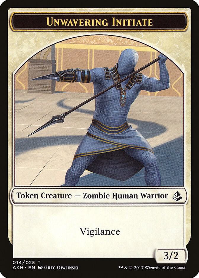 Unwavering Initiate Token [Amonkhet] 14