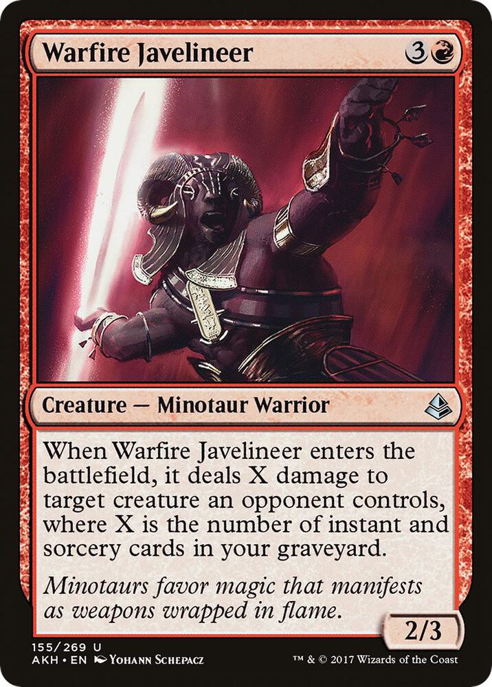 Warfire Javelineer [Amonkhet] 155