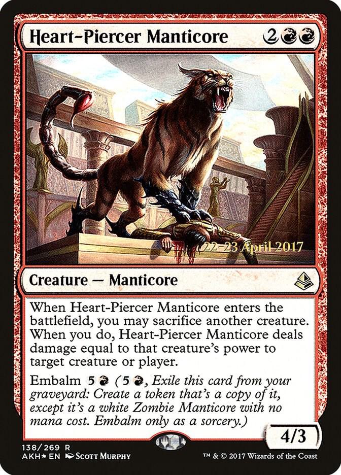 Heart-Piercer Manticore [Prerelease Cards] 138