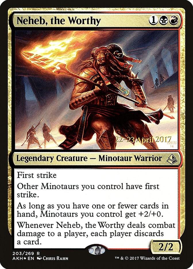 Neheb, the Worthy [Prerelease Cards] 203
