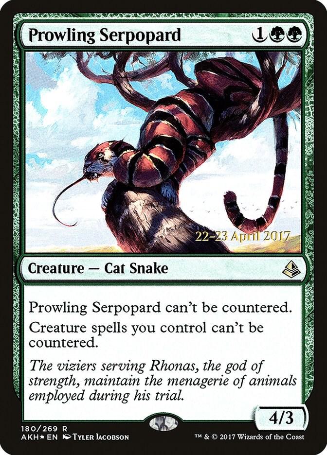 Prowling Serpopard [Prerelease Cards] 180