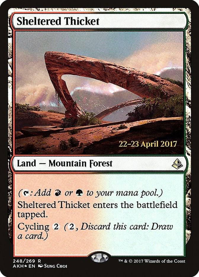 Sheltered Thicket [Prerelease Cards] 248