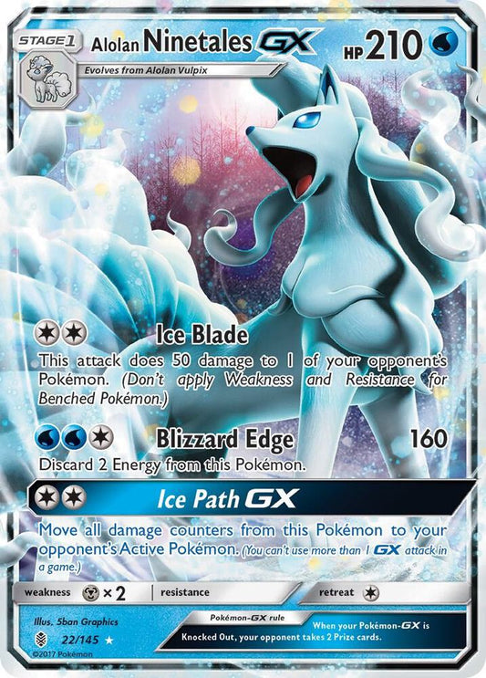 Alolan Ninetales GX [SM - Guardians Rising] 22/145