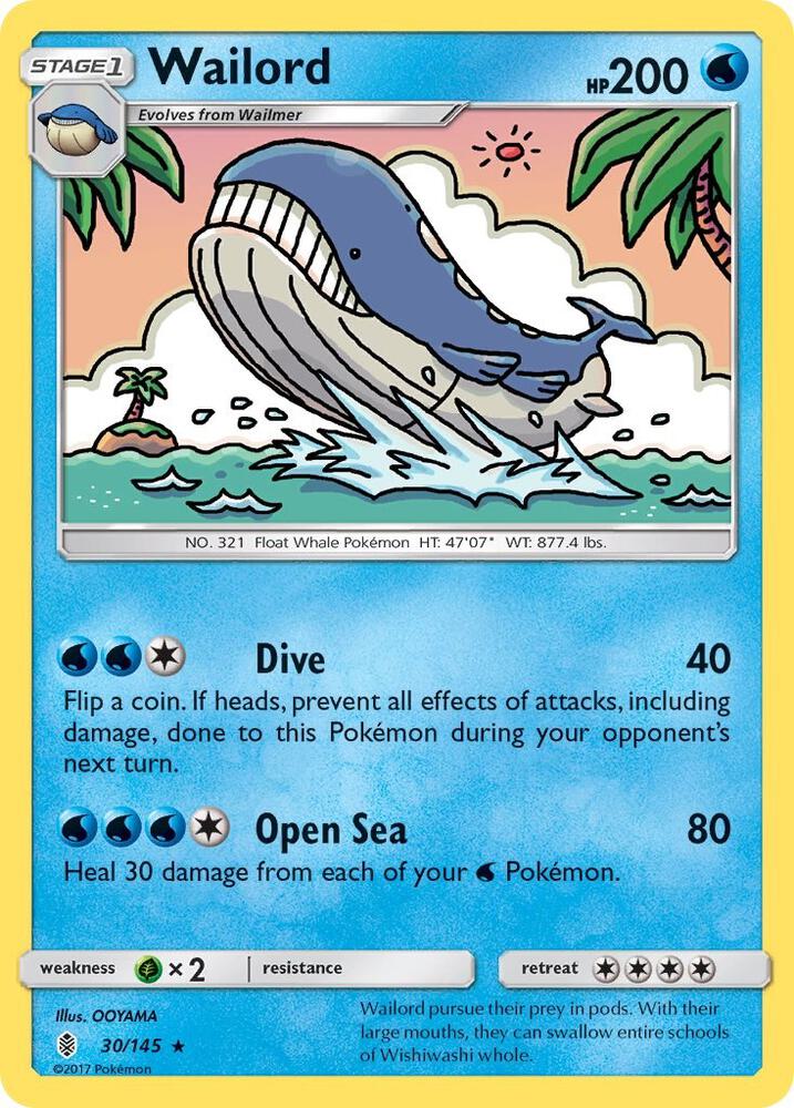 Wailord [SM - Guardians Rising] 30/145