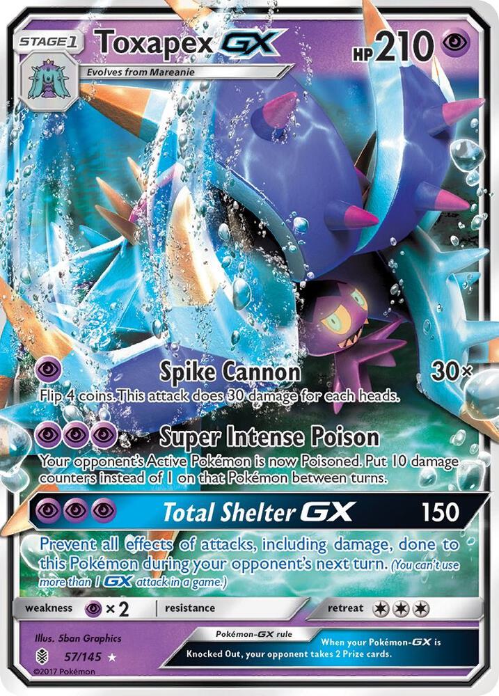 Toxapex GX [SM - Guardians Rising] 57/145