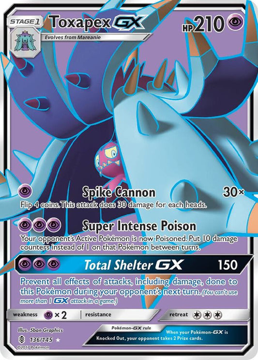 Toxapex GX (Full Art) [SM - Guardians Rising] 136/145