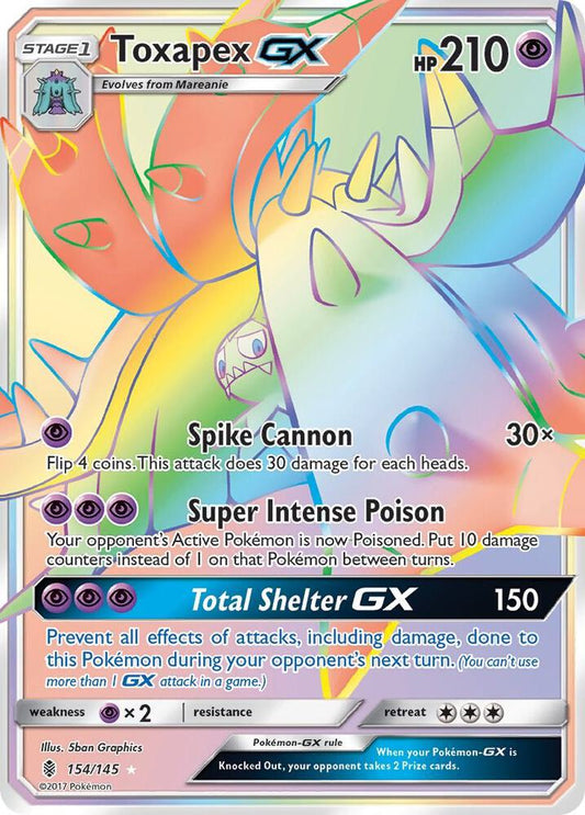 Toxapex GX (Secret) [SM - Guardians Rising] 154/145