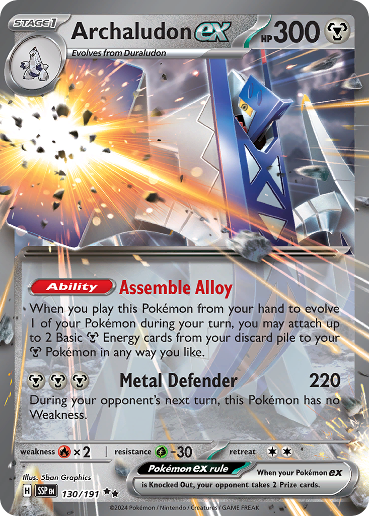 Archaludon ex - 130/191 Surging Sparks