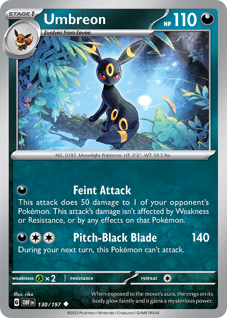 Umbreon - 130/197 Obsidian Flames