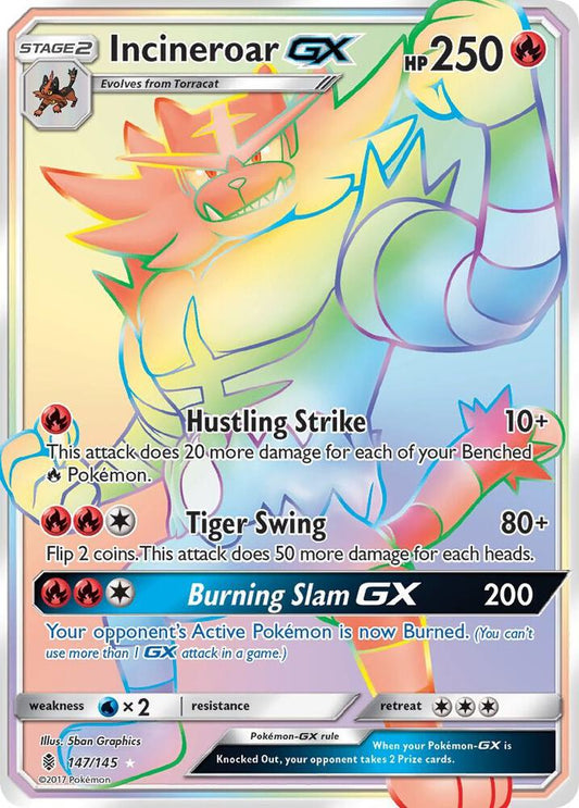 Incineroar GX (Secret) [SM - Guardians Rising] 147/145