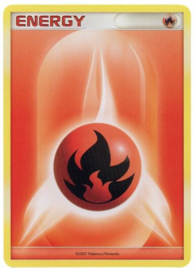 Fire Energy (2007 Unnumbered D/P Style Non-Holo) [League & Championship Cards]