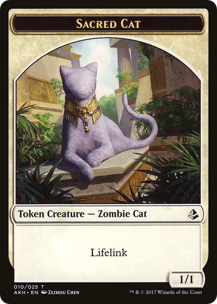 Sacred Cat // Insect Double-Sided Token [Amonkhet] 10 // 19