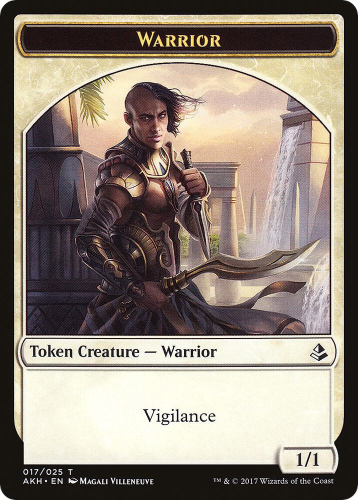Warrior // Labyrinth Guardian Double-Sided Token [Amonkhet] 17 // 8