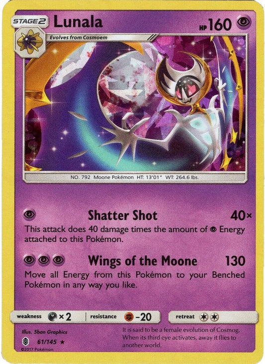 Lunala - 61/145 (Cracked Ice Holo) [Deck Exclusives] 061/145