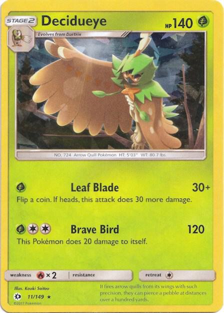 Decidueye - 011/149 (Cracked Ice Holo) [Deck Exclusives] 011/149