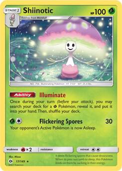 Shiinotic - 17/149 (SM Base Set) [Deck Exclusives] 017/149