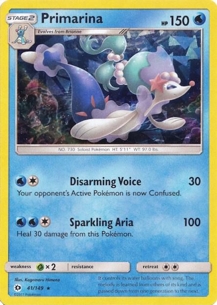Primarina - 041/149 (Cracked Ice Holo) [Deck Exclusives] 041/149
