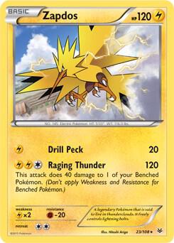 Zapdos - 23/108 (XY Roaring Skies) [Deck Exclusives] 023/108