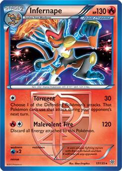 Infernape - 17/135 (BW Plasma Storm) [Deck Exclusives] 017/135